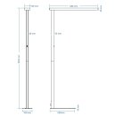 DOTLUX Lampadaire LED LINEARO 50W 4000K non dimmable