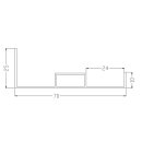 DOTLUX Mounting frame for ceiling mounting 620x620x70mm...