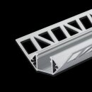Aluminum tile corner profile DXF8 200 cm