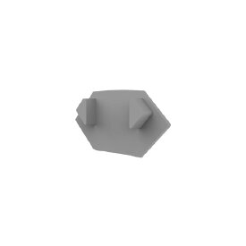 PVC end cap for profile/cover DXF8/A gray