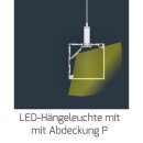 Profilé dangle en aluminium Type DXA19 200 cm, pour bande LED jusquà 20 mm
