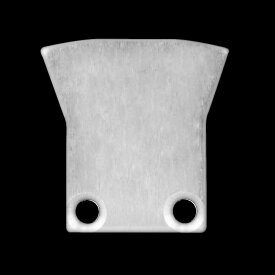 Aluminum end cap for profile cover DXE3/A cable duct, 2 pcs incl. screws