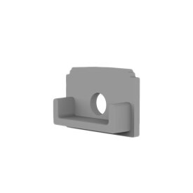 PVC-Endkappe für Trockenbauprofil/ Abdeckung DXT4/A grau Kabel
