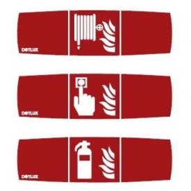 DOTLUX Extended pictogram set (3 pieces) for LED emergency light EXIT (article 5389)