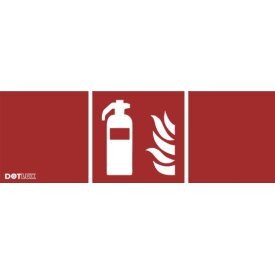 DOTLUX Pictogram fire extinguisher (1piece) for LED emergency light EXITflat (article 5406)