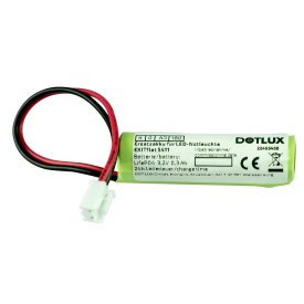 DOTLUX Batterie de rechange pour lampe de secours à LED EXITflat (art. n° 5406) Li-FePO4 18650 3.2V 1500mAh