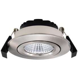 DOTLUX LED lamp CIRCLEminidim 6W 3000K dimmable brushed stainless steel