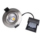 DOTLUX LED light CIRCLEminidim 6W 3000K dimmable stainless steel brushed