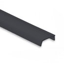 Abdeckung Typ A für Alu-Profile 600 cm schwarz