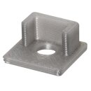 PVC-Endkappe für Fliesenprofil/ Abdeckung DXF3/W grau Kabel