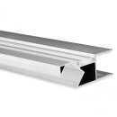 Aluminum surface profile DXAD4 200 cm silver