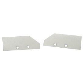 Embout en aluminium pour profil/cache DXAD4/V blanc