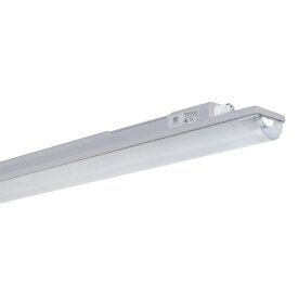 DOTLUX LED damp-proof luminaire HIGHFORCEnarrow IP66/IP69 1455mm 45W 4000K IK06 2x5-pole through-wired DALI including end cap