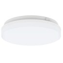 DOTLUX Luminaire LED en saillie SURFACEexit Ø300x62 22W 3000/4000/5700K COLORselect blanc avec batterie intégrée