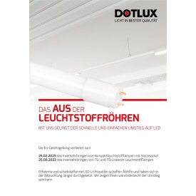 DOTLUX Flyer T5 - T8 conversion