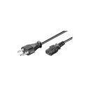 Power cable 1.8m black with Switzerland plug