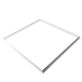 DOTLUX Cadre dencastrement pour panneau LED 620x620 mm pour plafond sec, peint par poudrage, blanc avec clips