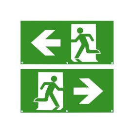 DOTLUX jeu de pictogrammes étendu gauche et droite (2 pièces) pour feu de secours LED EXITmulti (article 3177-060120)