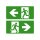 DOTLUX jeu de pictogrammes étendu gauche et droite (2 pièces) pour feu de secours LED EXITmulti (article 3177-060120)