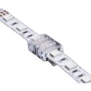 DOTLUX clamp connector strip to strip 4-pole for LED strips 10mm RGB IP20 (Set 5 pcs.)