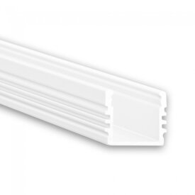 Alu-Aufbau-Profil Typ DXA2 200 cm pulverbeschichtet weiß RAL 9010 für LED-Streifen bis 12 mm