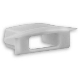 PVC end cap for profile/cover DXE8/A gray, with cable gland