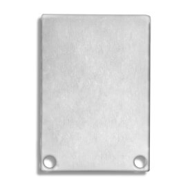 Embout en aluminium pour profil/couverture DXA6/K DXE7/K 2 pces vis incluses