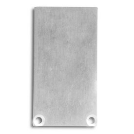Embout en aluminium pour profil/couverture DXA6/L DXE7/L 2 pces, vis incluses