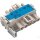 Linect T-connector 5-pole DALI 1 input 2 outputs blue 770-7105