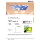 DOTLUX Motivplatte SKYLIGHT für Einbaupanels Motiv 5 Raster 2x2 für 620x620