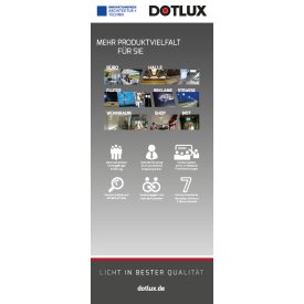 DOTLUX Roll-up- 850 mm x 2060 mm Diversité des produits
